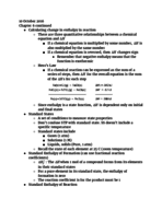 Chem 105a Week 8 Notes