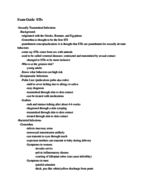 Exam Guide: STIs