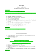 ECO 2013, Midterm 2 Study Guide