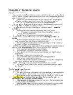 Finance: Chapter 9 Notes