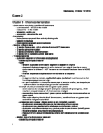 Genetics Study Guide Exam 2