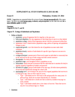BIO 181 Supplemental Study Emphasis II - Grant 
