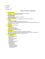 Groups and Organizations