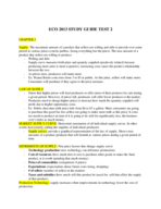ECO 2013 Study Guide Test 2
