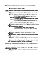 Behaviorism and Constructivism