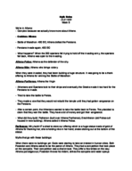 Mythology Notes Week 8