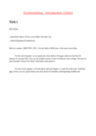 TFDP 166A Screenwriting Introduction Week 1