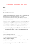 TFDP 166A Screenwriting Introduction Week 2
