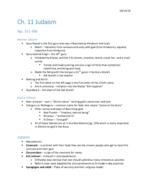 Ch. 11 Judaism pgs. 351-386