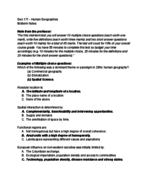 Geo 171 - Human Geographies Midterm Study Guide