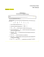 CS 162, Intro to CS II, StudyGuide (Week 2-4 Notes + BONUS practice midterm)