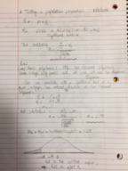 Statistics Class Notes for Week 8 and 9