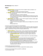 Exam 2 Study Guide: Chapters 6 and 8