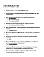 BUS Exam 1 Study Guide