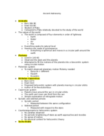 Astronomy - Chapter 3 and S1 - Ancient Astronomy and Celestial Navigation