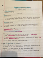 Genetics Ch.11 Notes and TopHat Questions