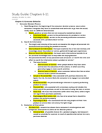 Marketing: Study Guide for Test #2