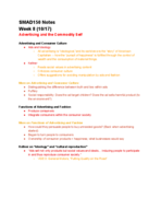 SMAD 150 Notes, Week 8 (10/17)