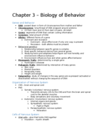 Psychology Chapter 3: Biology of Behavior