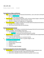 Soc 110 Notes Exam 2
