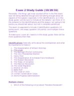HIST 1312-003, Midterm Review