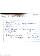 Drama 101 Week 3