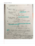Week 8 (Lecture 15 & 16) PHYS212