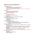 General Biology week 10 notes