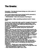 Intro To Humanities , Exam 1 & 2 Study Guide ( MidTerm Study Guide)