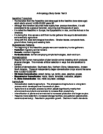 Anthropology and the Human Experience Study Guide EXAM3