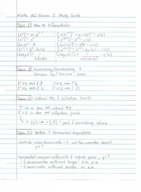Math 132 Exam 2 Study Guide