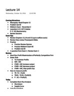 Econ Lecture 14 Notes