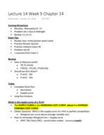 EC Lecture 14 Week 9 Chapter 14