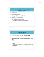 Intro to Sociology Notes