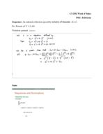 CS250 Week 4 Notes
