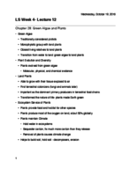 LS1- Chapter 28 Notes