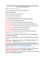 Psyc Chapter 9 Notes- Motivation and Emotion