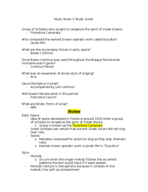 MUS 121 Exam 3 Study Guide 