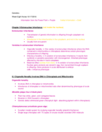 Genetics Week Eight 