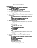 Psychology notes: Chapter 10