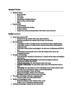 Study Guide: Exam #1