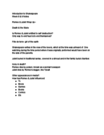 ETS 121 - Intro to Shakespeare - Week 8 & 9