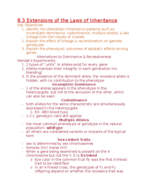 General Bio week 11 Pattern of Inheritance