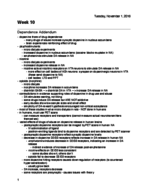 Week 10 notes (includes last bit of hallucinogens AND exam review)