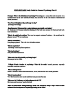 Exam 1 study guide