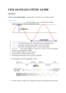 CEM 141 EXAM 2 STUDY GUIDE