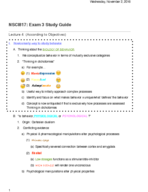 Exam 3 Study Guide