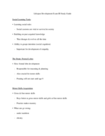 Lifespan Development Exam III Study Guide
