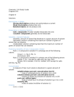 Chemistry 104 Study Guide Chapters 8-9