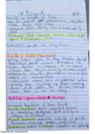 Bio 201, Week 9 Notes